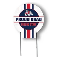 Fresno State Bulldogs Proud Grad 20" x 20" Circle Yard Sign with Stakes