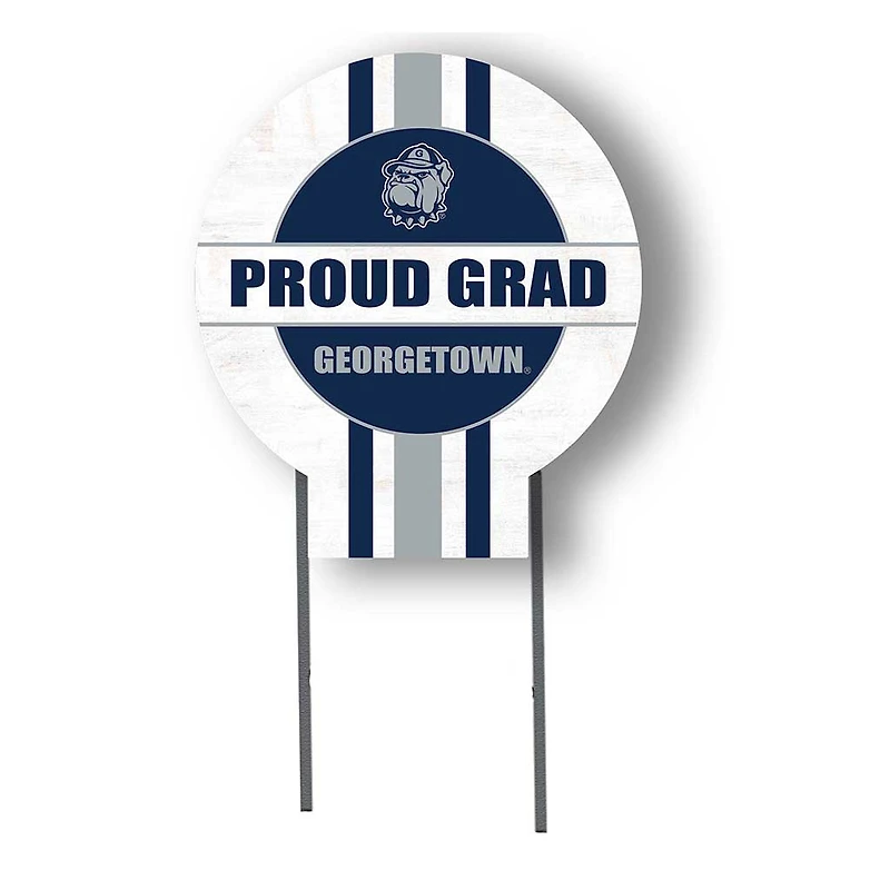 Georgetown Hoyas Proud Grad 20" x 20" Circle Yard Sign with Stakes