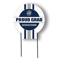 Georgetown Hoyas Proud Grad 20" x 20" Circle Yard Sign with Stakes