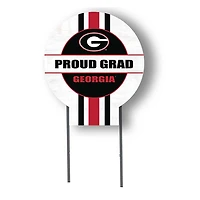 Georgia Bulldogs Proud Grad 20" x 20" Circle Yard Sign with Stakes