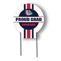 Gonzaga Bulldogs Proud Grad 20" x 20" Circle Yard Sign with Stakes