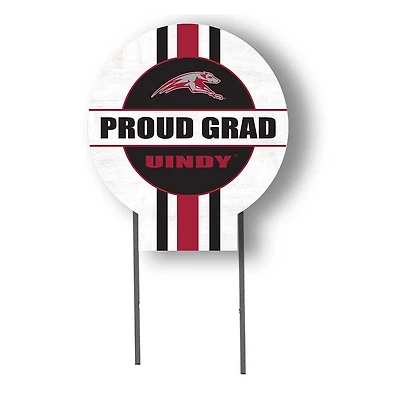 Indianapolis Greyhounds Proud Grad 20" x 20" Circle Yard Sign with Stakes