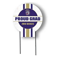James Madison Dukes Proud Grad 20" x 20" Circle Yard Sign with Stakes