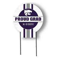 Kansas State Wildcats Proud Grad 20" x 20" Circle Yard Sign with Stakes