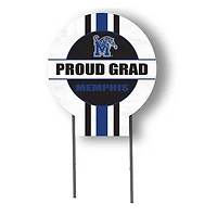 Memphis Tigers Proud Grad 20" x 20" Circle Yard Sign with Stakes