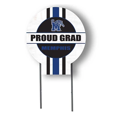 Memphis Tigers Proud Grad 20" x 20" Circle Yard Sign with Stakes