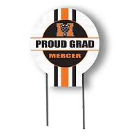 Mercer Bears Proud Grad 20" x 20" Circle Yard Sign with Stakes