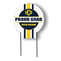 Central Oklahoma Bronchos Proud Grad 20" x 20" Circle Yard Sign with Stakes