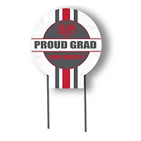 New Mexico Lobos Proud Grad 20" x 20" Circle Yard Sign with Stakes