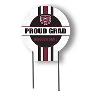 Missouri State University Bears Proud Grad 20" x 20" Circle Yard Sign with Stakes