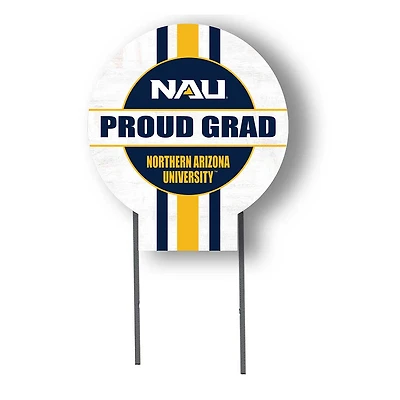 Northern Arizona Lumberjacks Proud Grad 20" x 20" Circle Yard Sign with Stakes