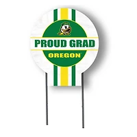Oregon Ducks Proud Grad 20" x 20" Circle Yard Sign with Stakes