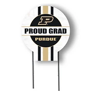 Purdue Boilermakers Proud Grad 20" x 20" Circle Yard Sign with Stakes