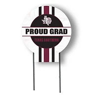 Texas Southern Tigers Proud Grad 20" x 20" Circle Yard Sign with Stakes