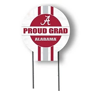 Alabama Crimson Tide Proud Grad 20" x 20" Circle Yard Sign with Stakes