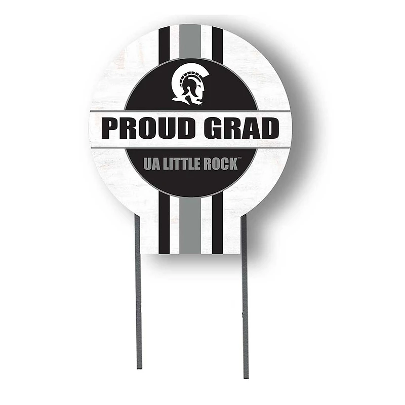 Arkansas Little Rock Trojans Proud Grad 20" x 20" Circle Yard Sign with Stakes