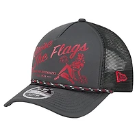 Men's New Era Pewter Tampa Bay Buccaneers Gas Station 9FORTY A-Frame M-Crown Adjustable Trucker Hat