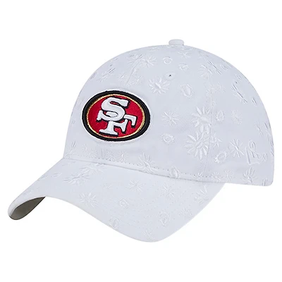 Women's New Era  White San Francisco 49ers Floral 9TWENTY Adjustable Hat