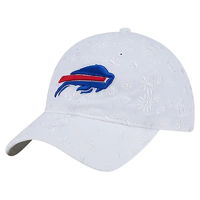Women's New Era  White Buffalo Bills Floral 9TWENTY Adjustable Hat