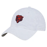 Women's New Era  White Chicago Bears Floral 9TWENTY Adjustable Hat