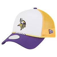 Women's New Era White/Purple Minnesota Vikings Friendship Bracelet 9FORTY Adjustable Hat