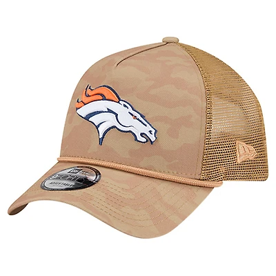 Men's New Era  Tan Denver Broncos Wheat Camo 9FORTY Adjustable Hat