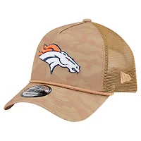 Men's New Era  Tan Denver Broncos Wheat Camo 9FORTY Adjustable Hat