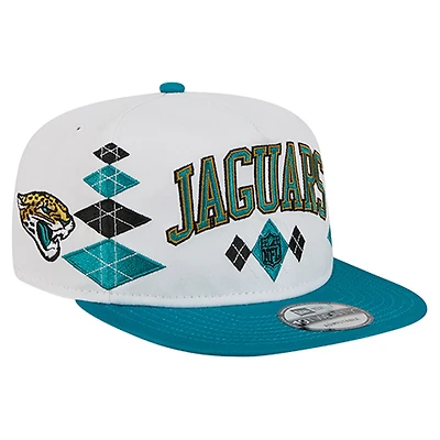 Men's New Era  White Jacksonville Jaguars Argyle 19TWENTY Adjustable Hat