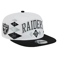 Men's New Era  White Las Vegas Raiders Argyle 19TWENTY Adjustable Hat