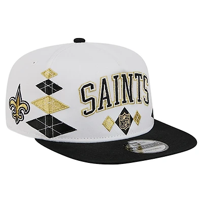 Men's New Era  White New Orleans Saints Argyle 19TWENTY Adjustable Hat