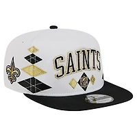 Men's New Era  White New Orleans Saints Argyle 19TWENTY Adjustable Hat
