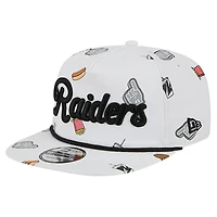 Men's New Era  White Las Vegas Raiders Team Cheer 19TWENTY Adjustable Hat