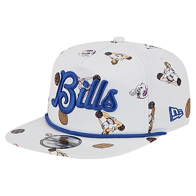 Men's New Era  White Buffalo Bills Team Cheer 19TWENTY Adjustable Hat