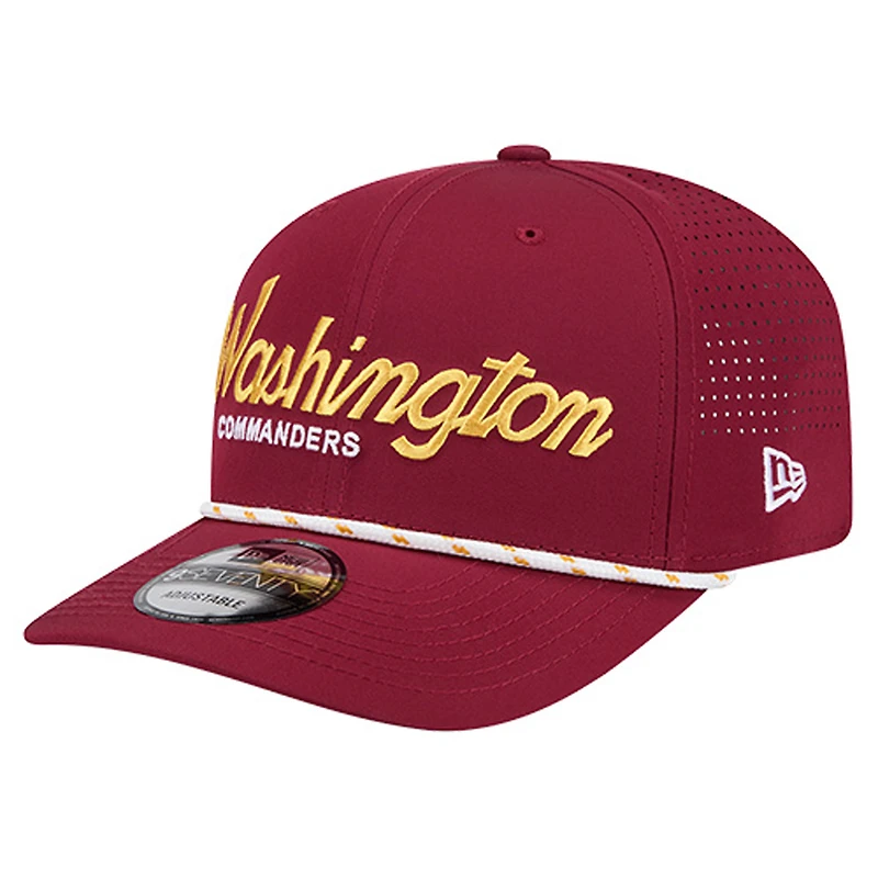 Men's New Era Burgundy Washington Commanders Script 9SEVENTY Adjustable Hat