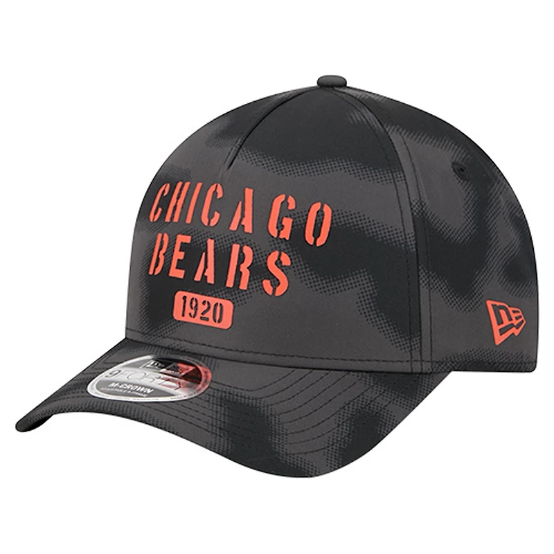 Men's New Era Gray Chicago Bears Halftone Camo 9FORTY Hat