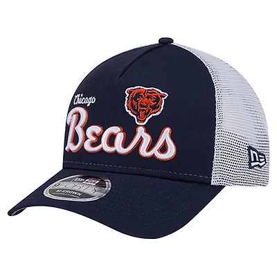 Men's New Era  Navy Chicago Bears Side Lines 9FORTY Adjustable Hat