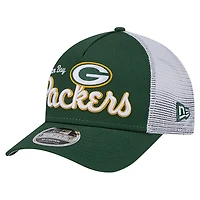 Men's New Era  Green Green Bay Packers Side Lines 9FORTY Adjustable Hat