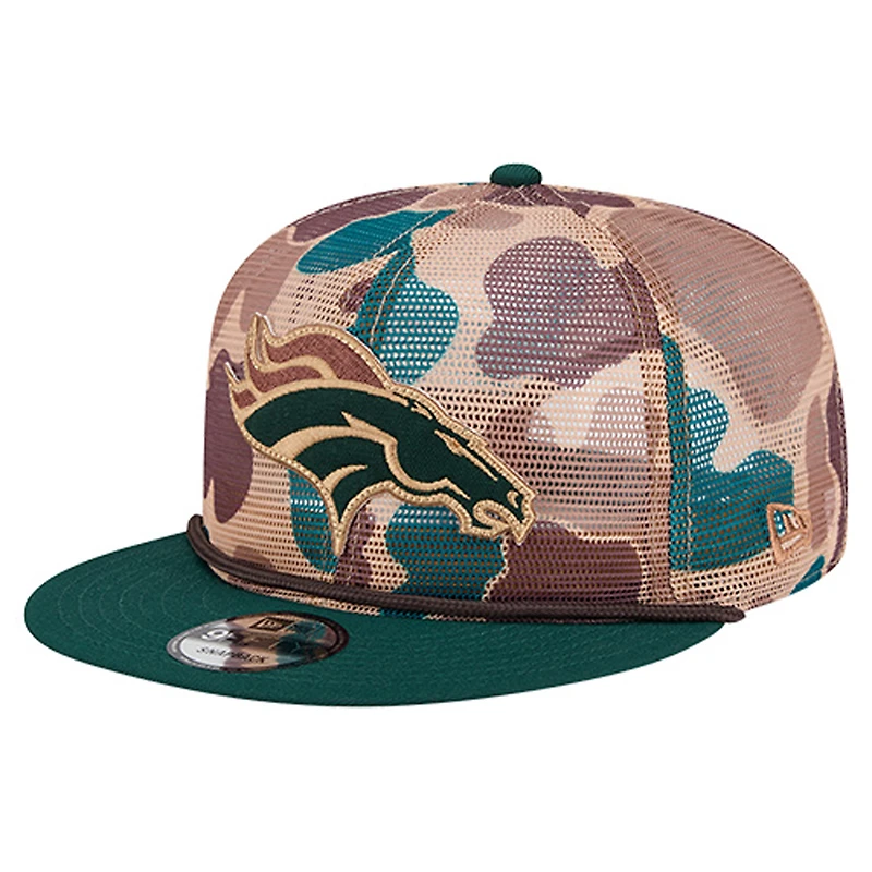 Men's New Era Camo Denver Broncos Duck Camo 9FIFTY Snapback Hat
