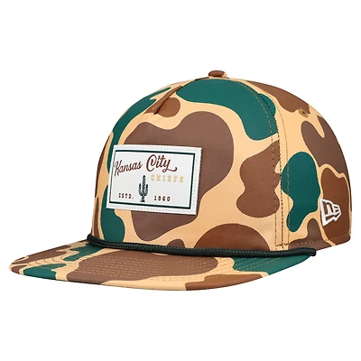 Men's New Era  Camo Kansas City Chiefs Duck Rope 19TWENTY Snapback Hat
