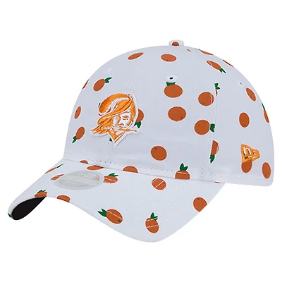 Women's New Era White Tampa Bay Buccaneers Fruit Pattern 9TWENTY Adjustable Hat