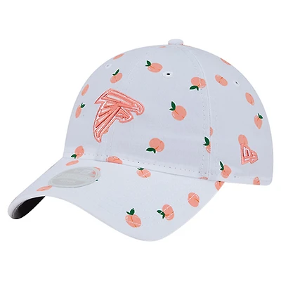 Women's New Era  White Atlanta Falcons Fruit Pattern 9TWENTY Adjustable Hat