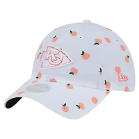 Women's New Era  White Kansas City Chiefs Fruit Pattern 9TWENTY Adjustable Hat