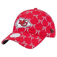 Women's New Era  Red Kansas City Chiefs Ribbon 9TWENTY Adjustable Hat