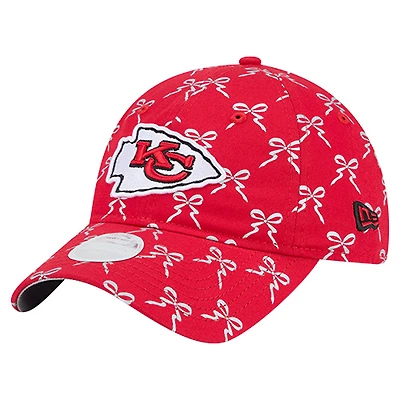 Women's New Era  Red Kansas City Chiefs Ribbon 9TWENTY Adjustable Hat