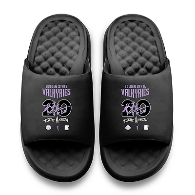 Youth ISlide Kate Martin Black Golden State Valkyries Round 21 Motive Slide Sandals