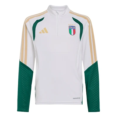 Youth adidas  White Italy National Team 2026 Away Tiro Training Top