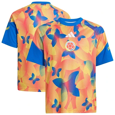 Youth adidas Orange Colombia National Team 2026 Pre-Match Top