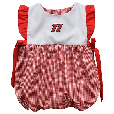 Girls Infant Vive La Fete  Red Denny Hamlin Gingham Bubble Dress