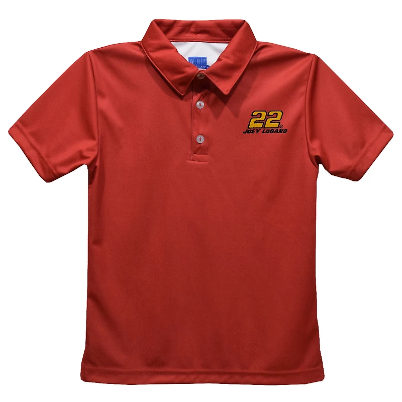 Toddler Vive La Fete  Red Joey Logano Solid Polo