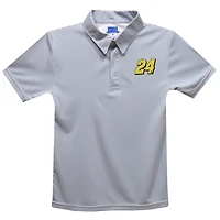 Toddler Vive La Fete  Gray William Byron Pencil Stripe Polo